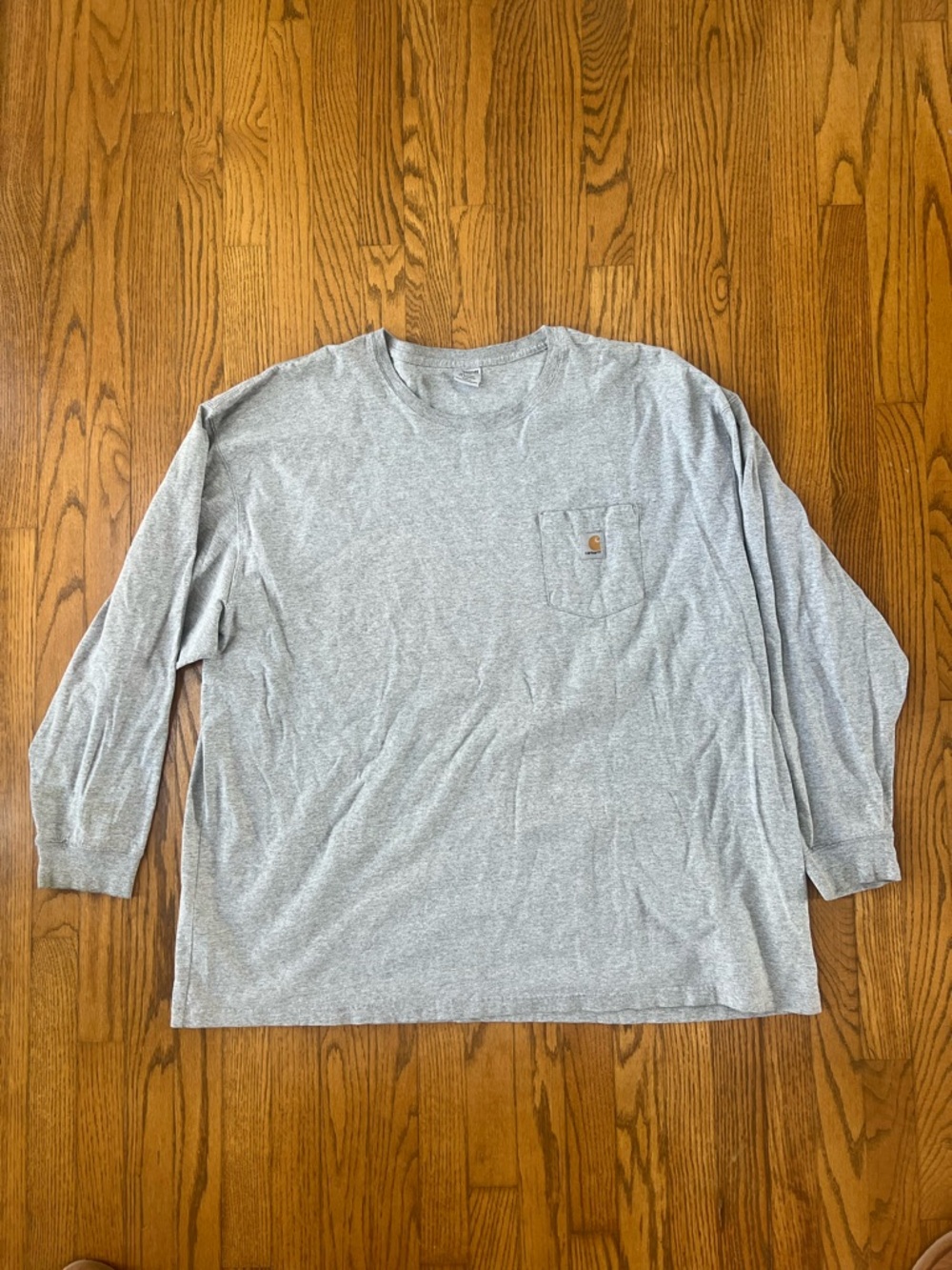 Carhartt Long Sleeve Pocket Tee in Heather Gray